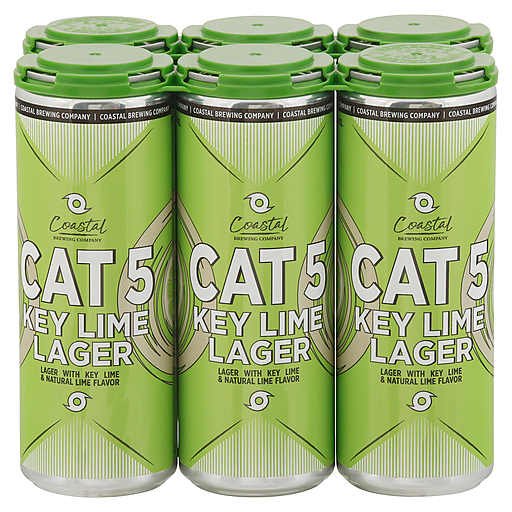 Coastal Brewing CAT 5 Key Lime Lager  6pk Cn