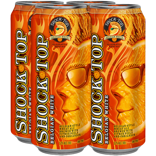 Shock Top Belgian White  4pk Cn