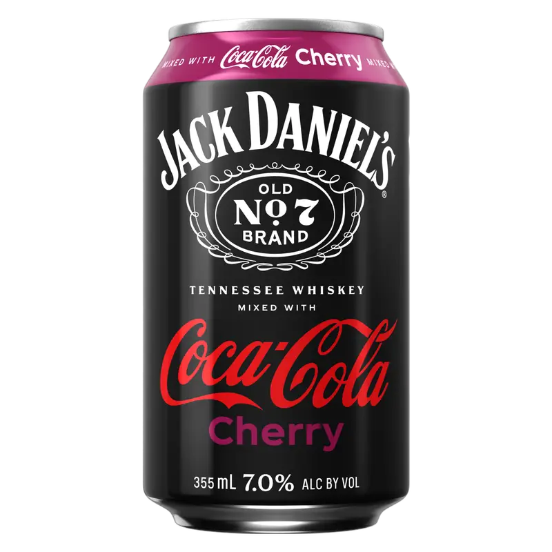 Jack Daniels & Coca Cola Cherry 4pk Can Jack Daniels & Coca Cola Cherry 4pk Can