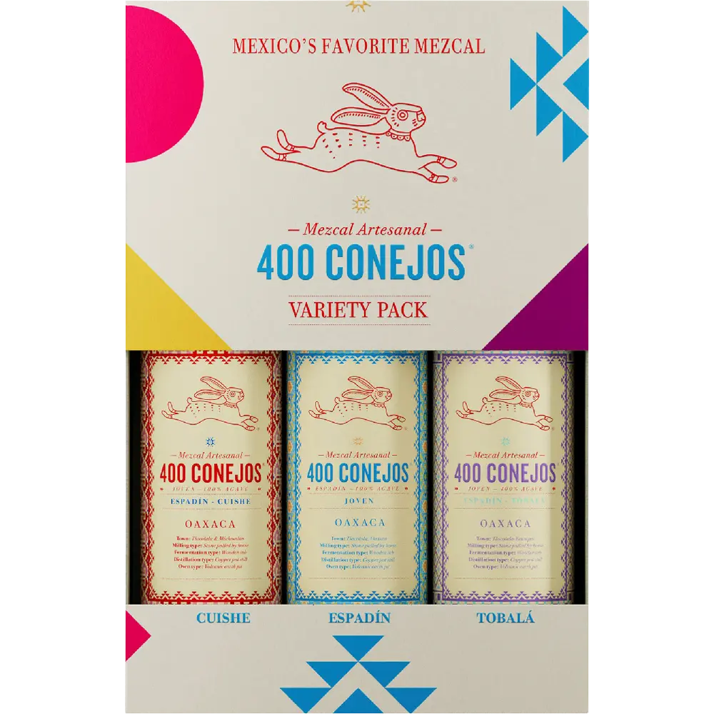 400 Conejos Mezcal 3Pk Gift Set
