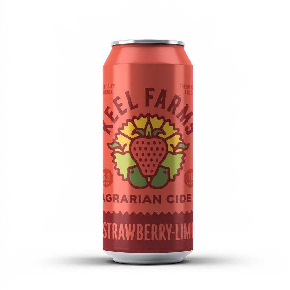 Keel Farms Strawberry Lime Cider   Cn