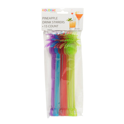 Kolorae Pineapple Drink Stirrers 15Ct