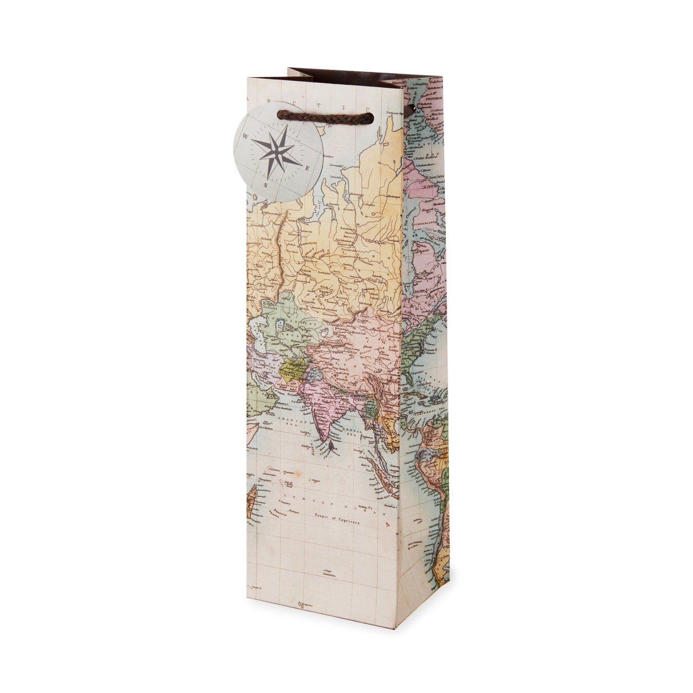 Vintage World Map Gift Bag