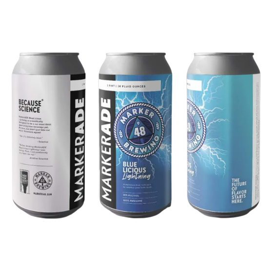 Marker 48 Markerade Blue Licious Seltzer  4pk Cn