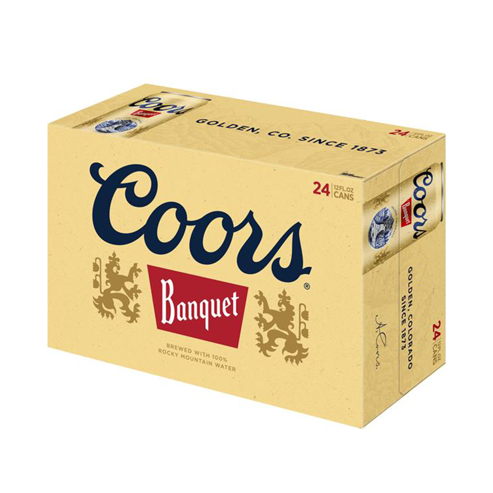 Coors Banquet  24pk Cn