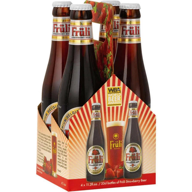 Fruli Belgian Strawberry Beer 11.2oz 4pk Btl