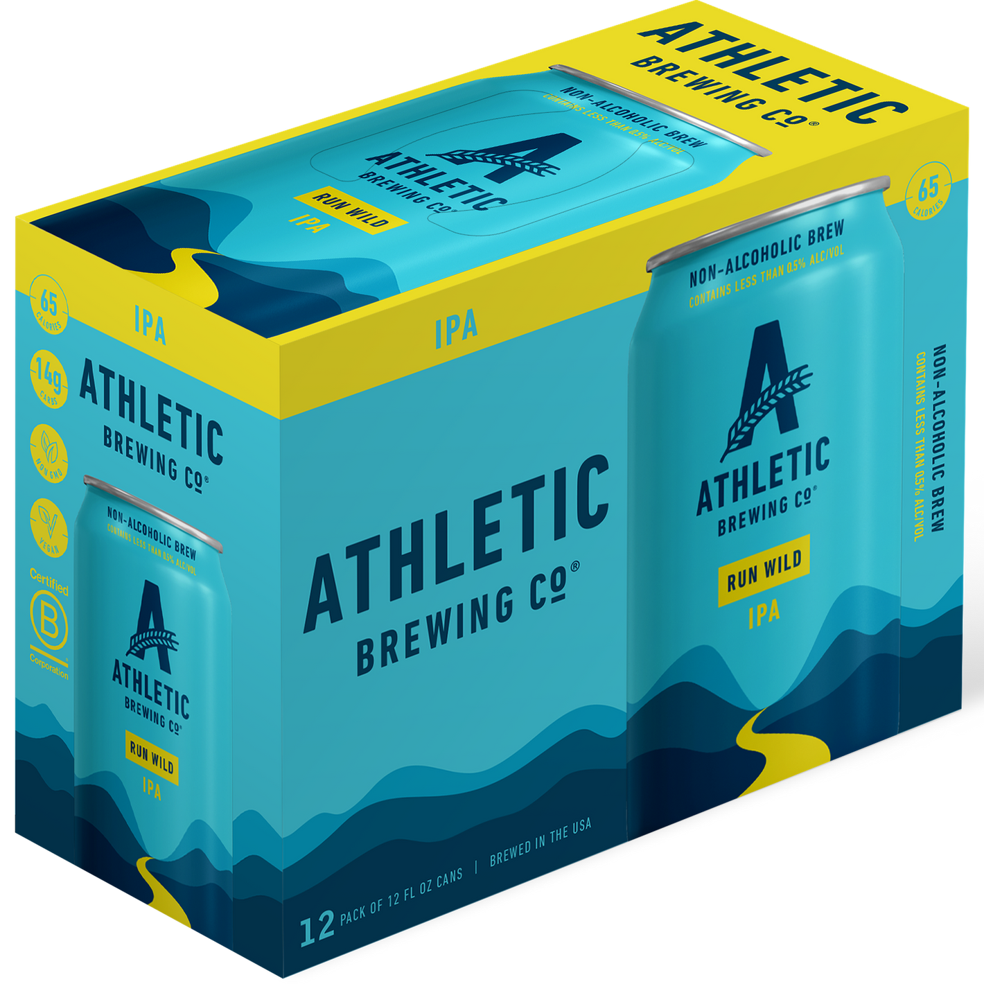 Athletic Brewing Run Wild IPA NA  12pk Cn