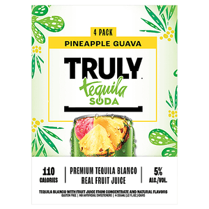 Truly Tequila Soda Pineapple Guava  4pk Cn