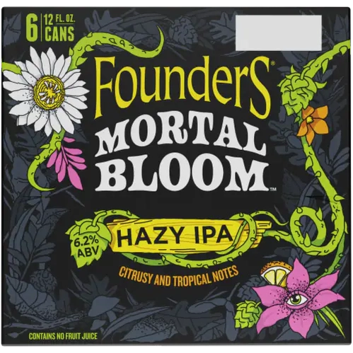 Founders Mortal Bloom Hazy IPA  6pk Cn