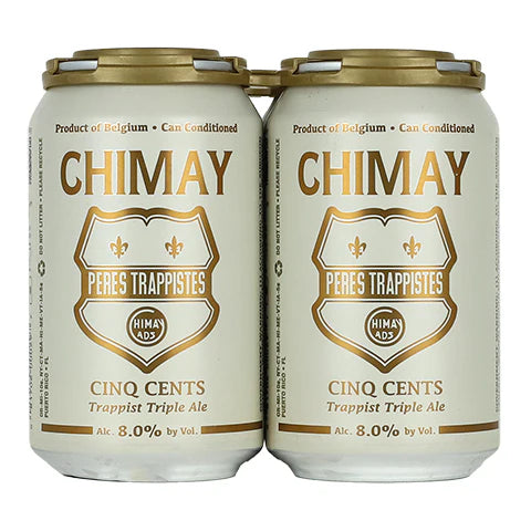 Chimay Cinq Cents (White) Triple  4pk Cn