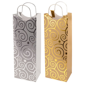 True Flashing Bulbs Metal Handle Wine Gift Bag