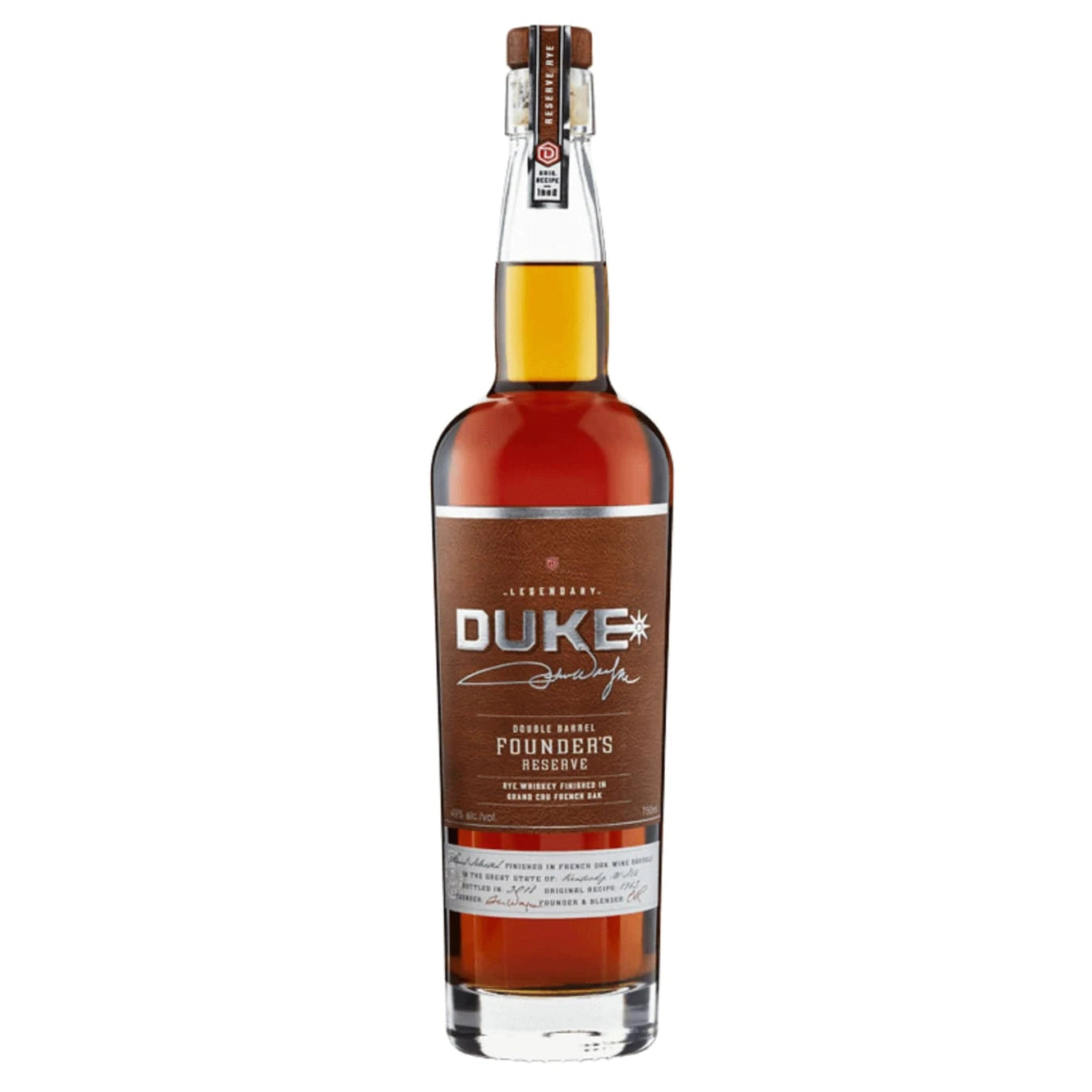 Duke Rye Double Barrel Founders Reserve 750ml