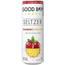 Good Boy Cranberry Pineapple Vodka Seltzer   Cn