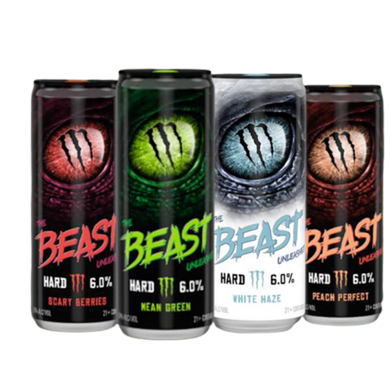 The Beast Unleashed Monster Seltzer Variety  12pk Cn