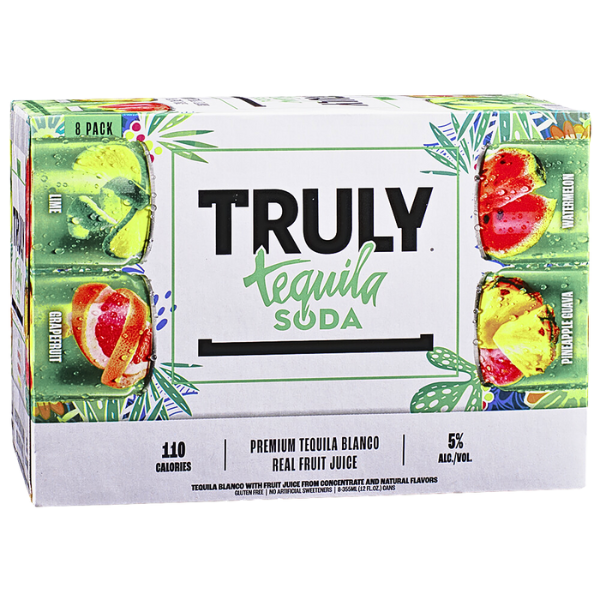 Truly Tequila Soda Variety  8pk Cn