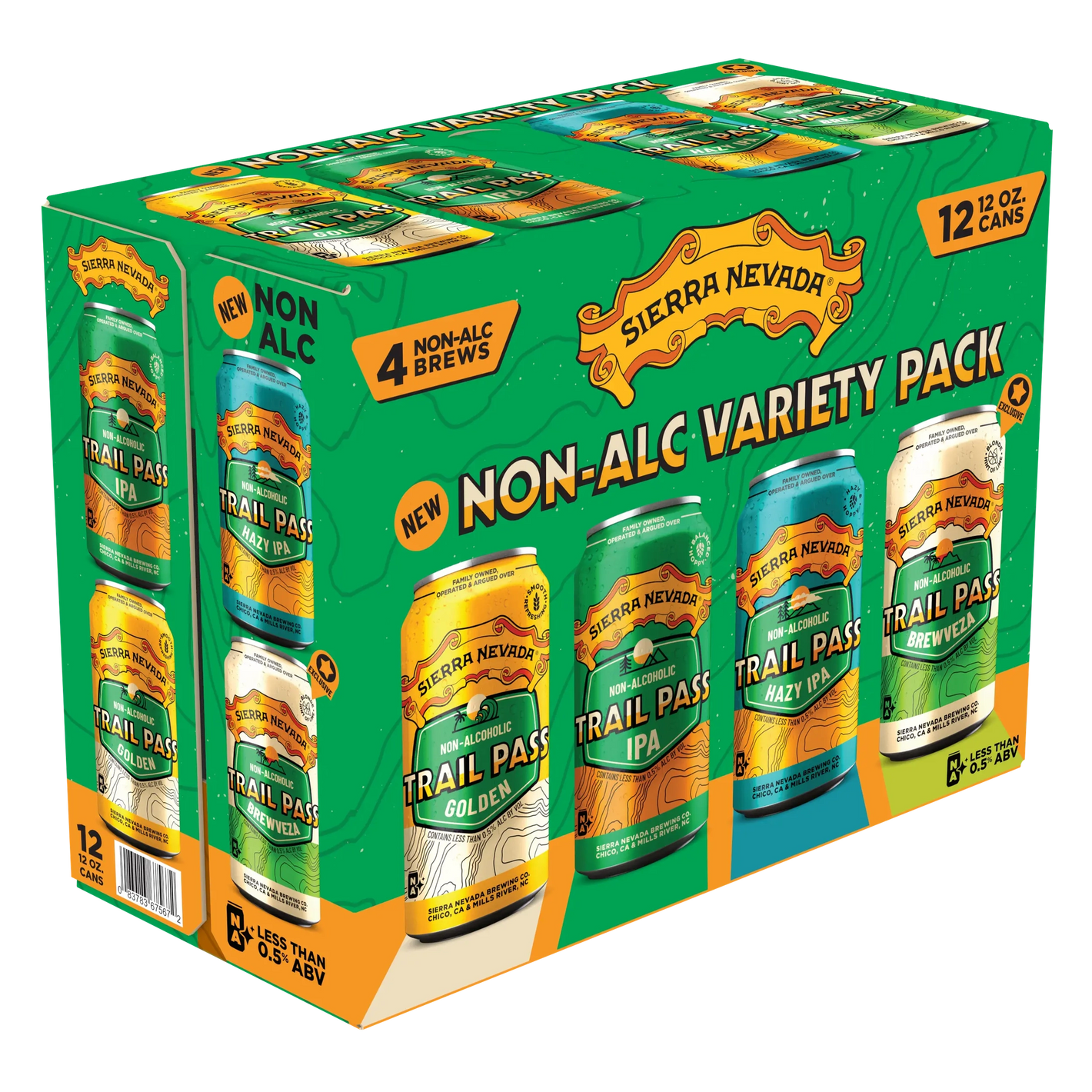 Sierra Nevada Trail Pass NA Variety  12pk cn