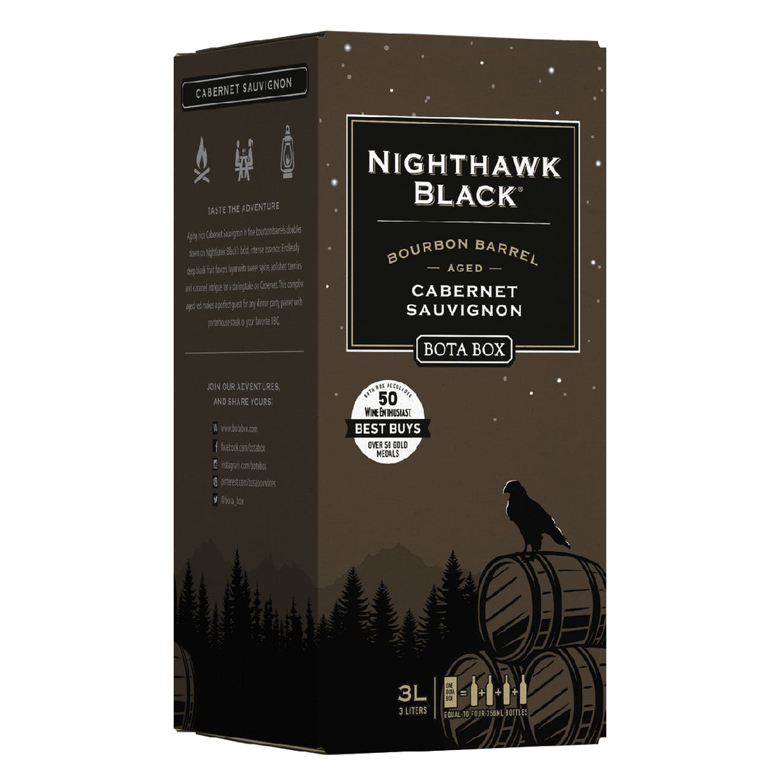 Bota Box Nighthawk Black Bourbon Barrel Cabernet