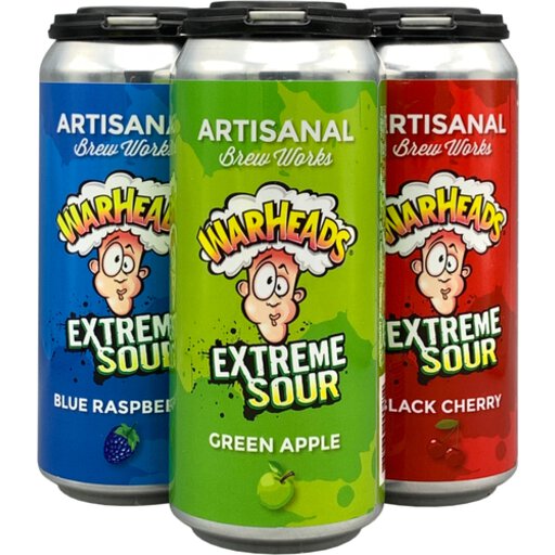 Artisanal Brew Works Warheads Sour Variety  4pk Cn