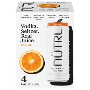 Nutrl Orange Vodka Seltzer  4pk Cn