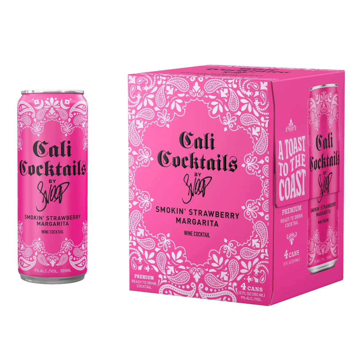 19 Crimes Cali Cocktails By Snoop Smokin Strawberry Margarita  4pk Cn