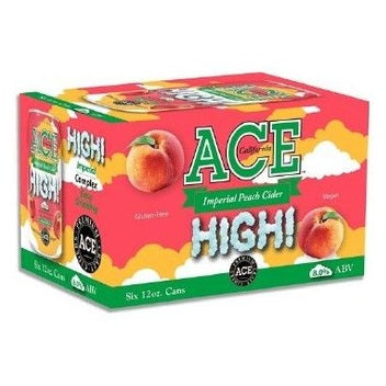 Ace High Imperial Peach Cider  6pk Cn