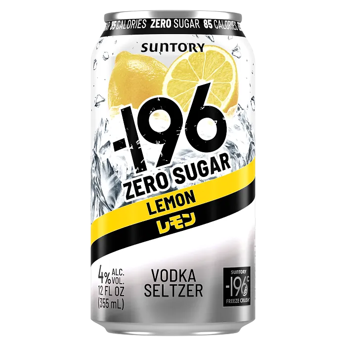 196 Lemon Vodka Seltzer Zero Sugar   Cn