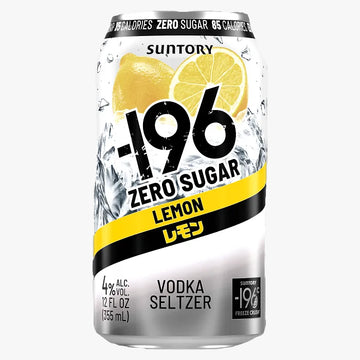 196 Lemon Vodka Seltzer Zero Sugar   Cns