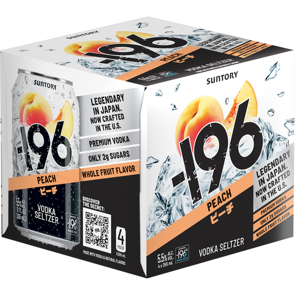 196 Peach Vodka Seltzer Cns