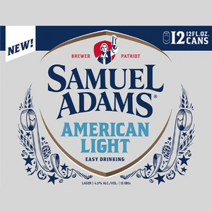 Sam Adams American Light  12pk Cn