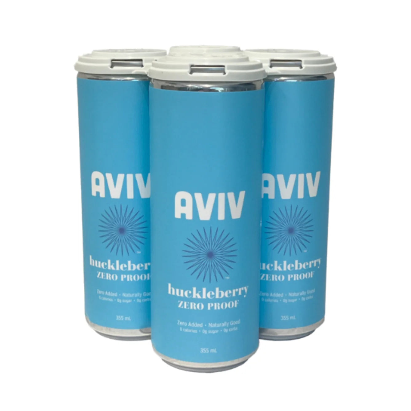 Aviv Huckleberry Zero Proof Seltzer  Can