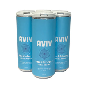 Aviv Huckleberry Zero Proof Seltzer  Can