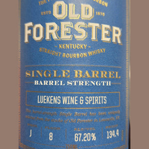 Old Forester Barrel Strength Luekens Single Barrel Select