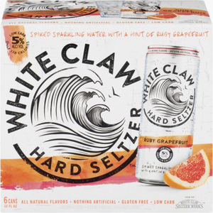 White Claw Ruby Grapefruit  6pk Cn