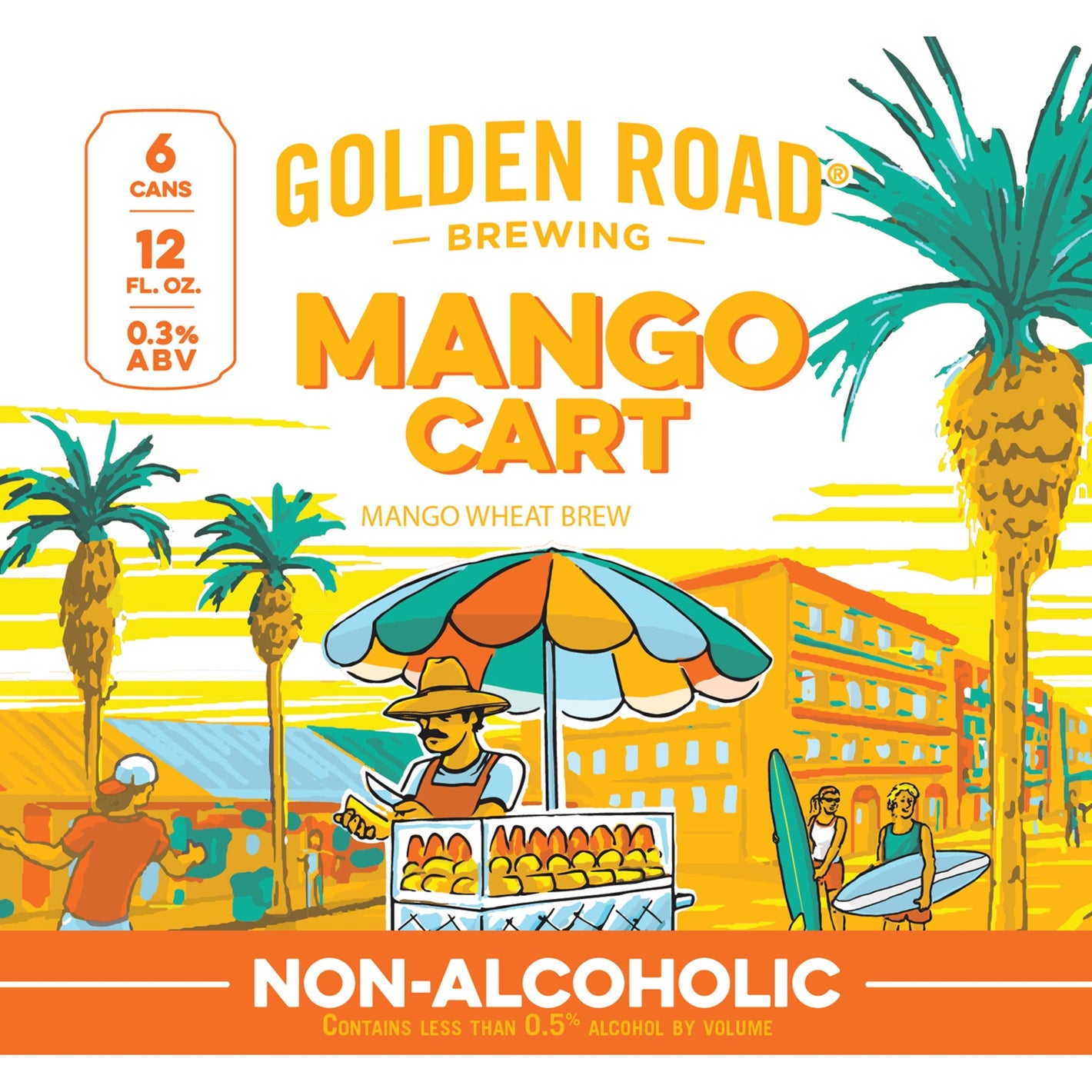 Golden Road Mango Cart NA  6pk Cn