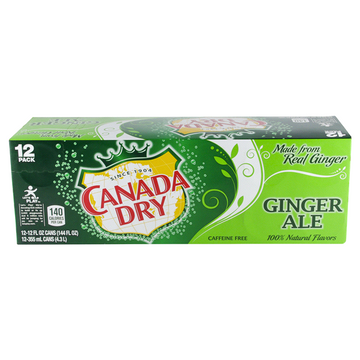 Canada Dry Ginger Ale 12oz 12pk Cns