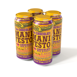 Flying Monkeys Manifesto Chocolate Stout  4pk Cn