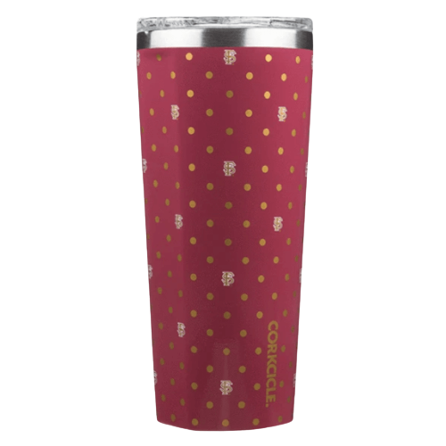 Corkcicle Tumbler Polka Dot FSU 24oz