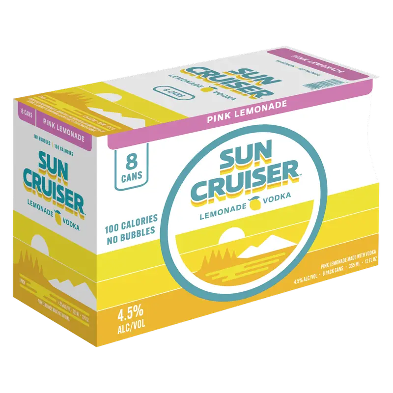 Sun Cruiser Pink Lemonade Vodka 8pk 12oz Cn