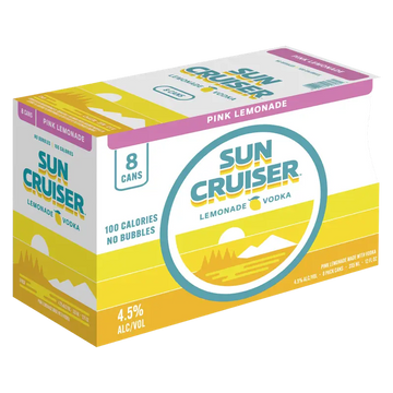 Sun Cruiser Pink Lemonade Vodka 8pk 12oz Cns