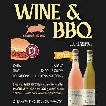 FREE: Wine & BBQ Event with Squealing Pig Wines