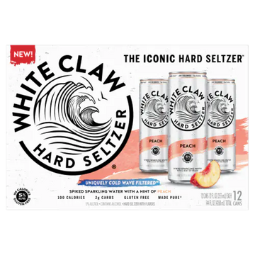 White Claw Peach Hard Seltzer
