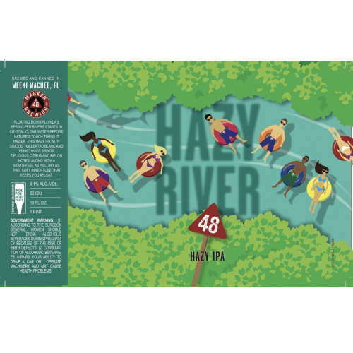 Marker 48 Hazy River IPA  4pk Cn