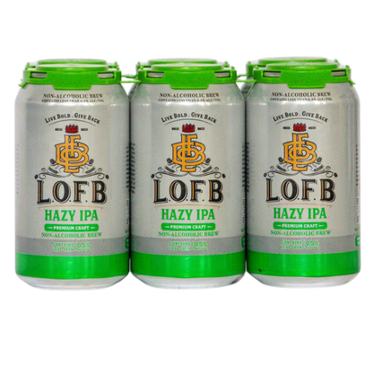 LOFB Hazy IPA N.A.  6pk Cn