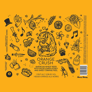 Hidden Springs Orange Crush 16oz 4pk Cn