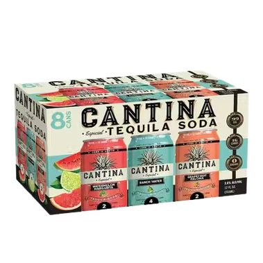 Cantina Tequila Soda Variety  8pk Cn
