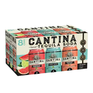 Cantina Tequila Soda Variety  8pk Cn