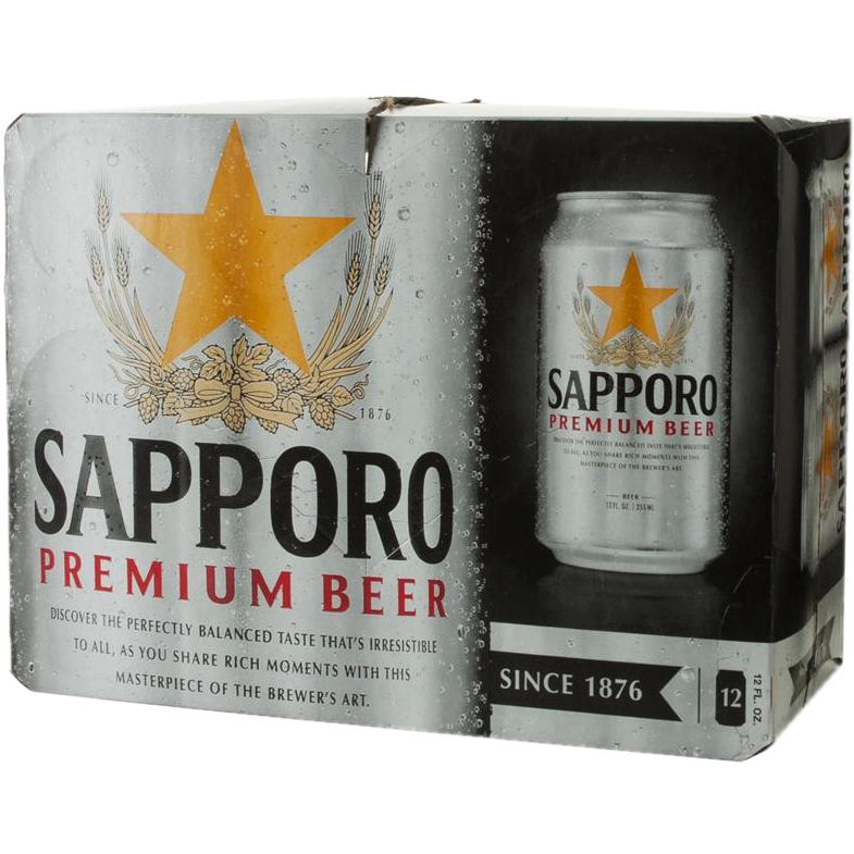 Sapporo Lager  12pk Cn
