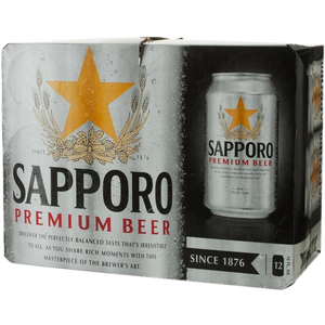 Sapporo Lager  12pk Cn