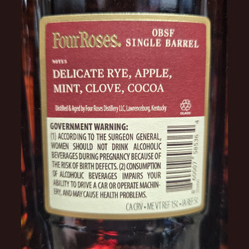 Four Roses Single Barrel OBSF