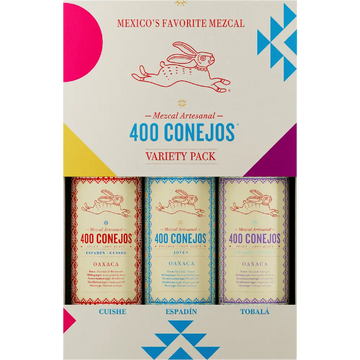 400 Conejos Mezcal 3Pk  Gift Set